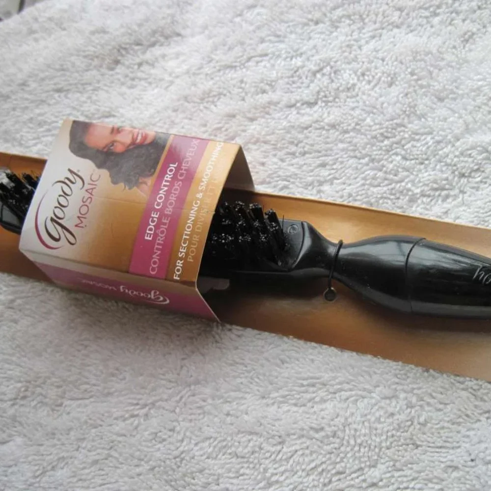 Goody Mosaic Edge Control Sectioning Smoothing Hair Brush Comb Pick Narrow Part